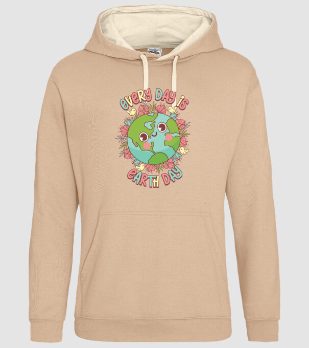 Every day is earth day cute model nisipiu pe tricou