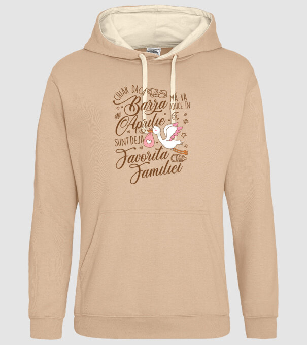 Favorita familiei APRILIE model nisipiu pe tricou
