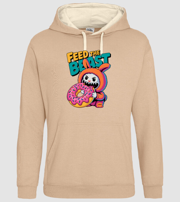 Feed the beast model nisipiu pe tricou