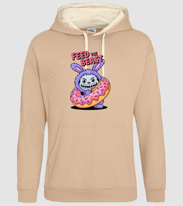 Feed the beast model nisipiu pe tricou