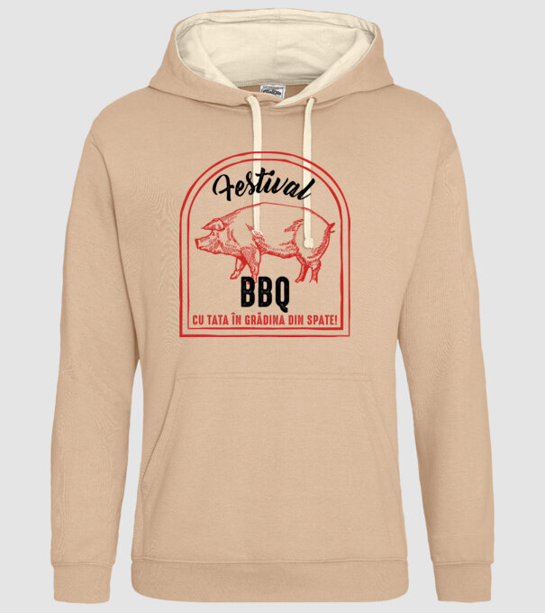 Festival BBQ - cu tata în grădina din spate! model nisipiu pe tricou
