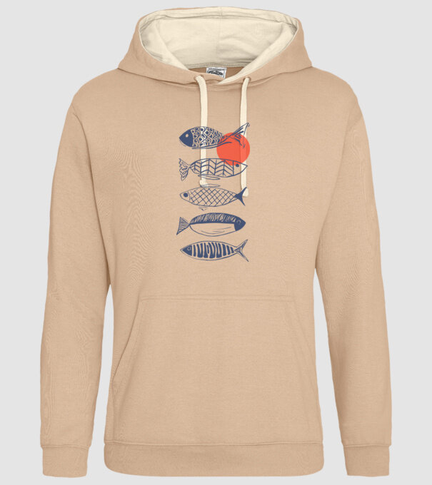 Fish model nisipiu pe tricou
