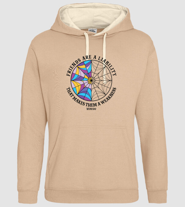 Friends are liability model nisipiu pe tricou