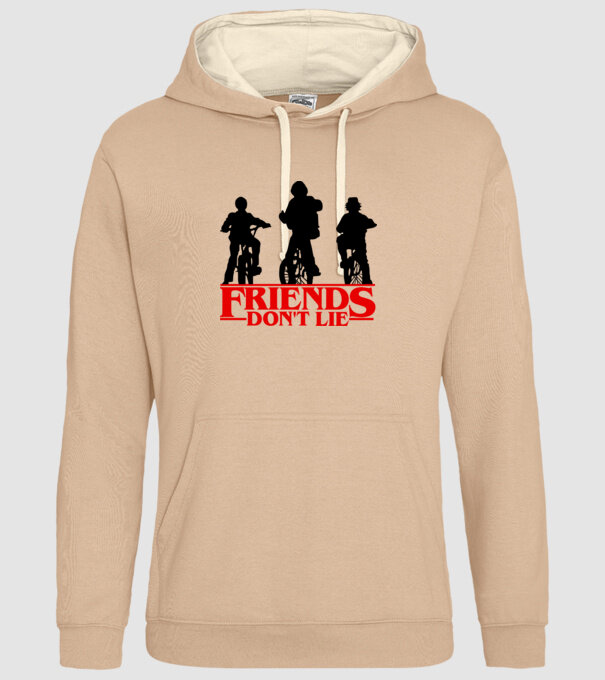 friends dont lie bicycle model nisipiu pe tricou