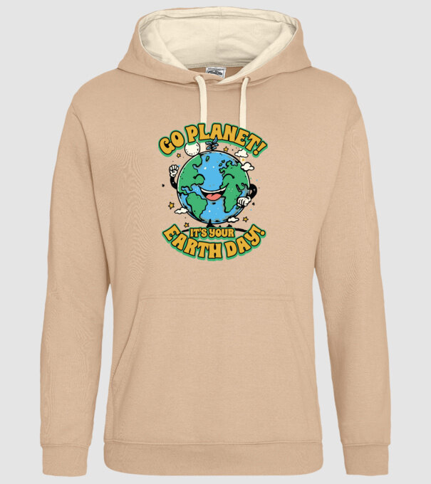 Go planet model nisipiu pe tricou