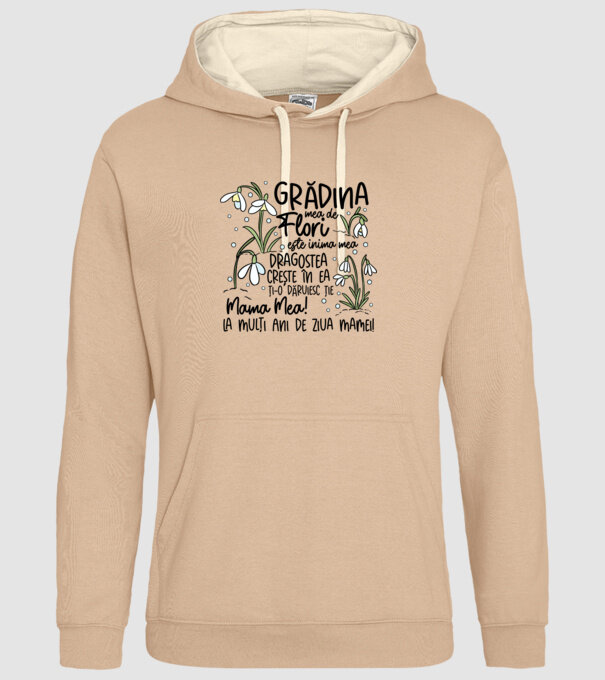 Grădina mea de flori model nisipiu pe tricou