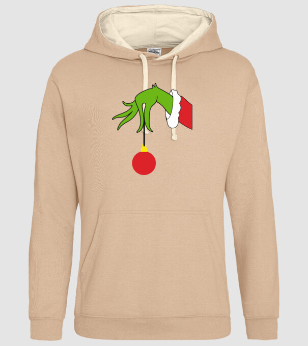 Grinch hand model nisipiu pe tricou
