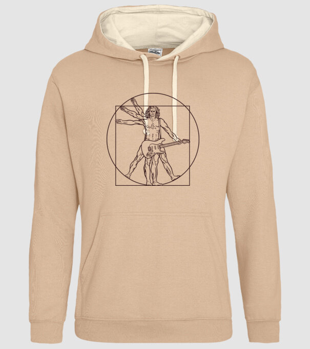 Guitar player model nisipiu pe tricou
