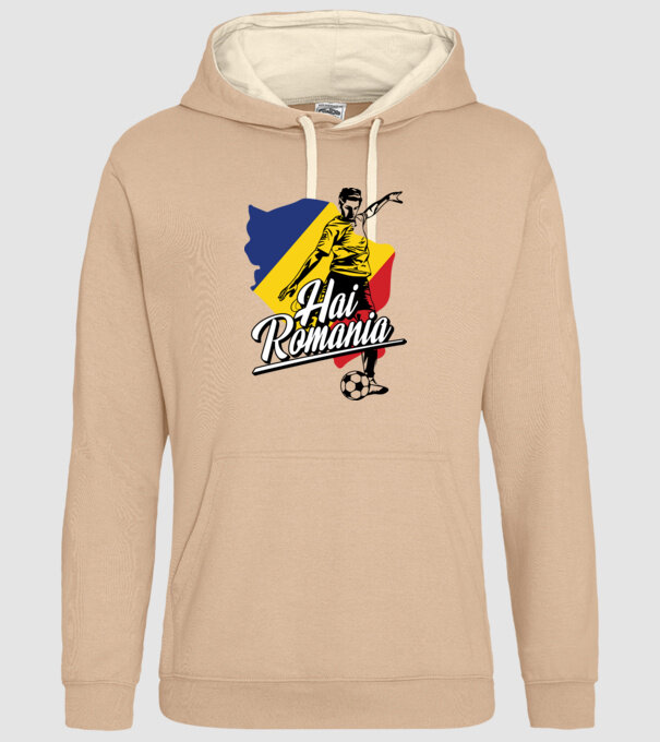 Hai romania fotbal model nisipiu pe tricou