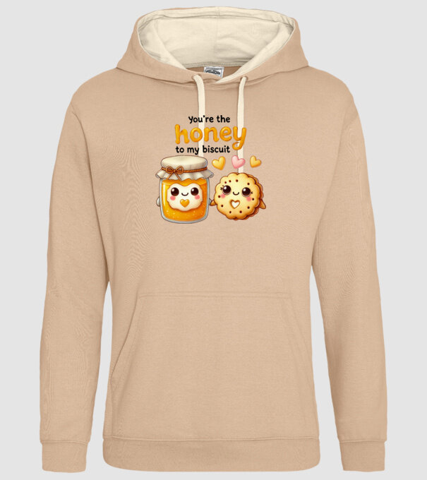 Honey to my Biscuit model nisipiu pe tricou