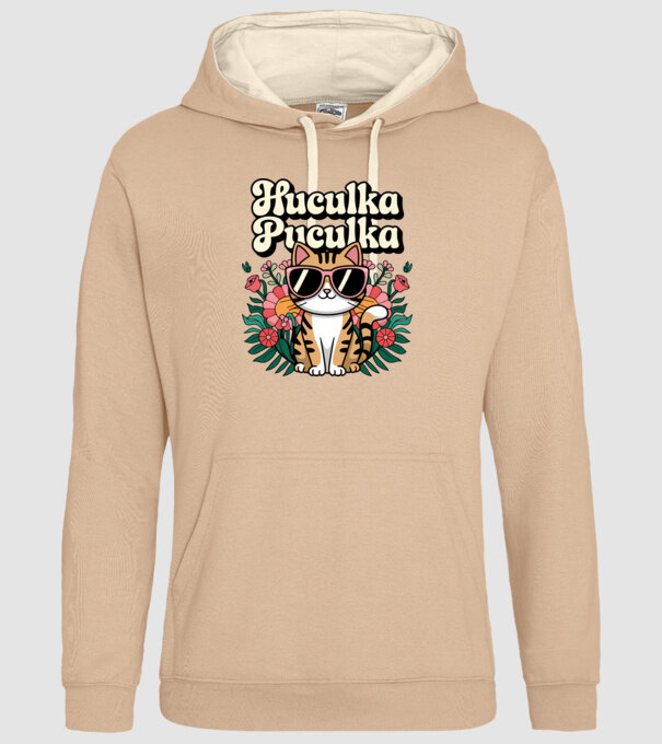 Huculka Puculka pisică 3 model nisipiu pe tricou