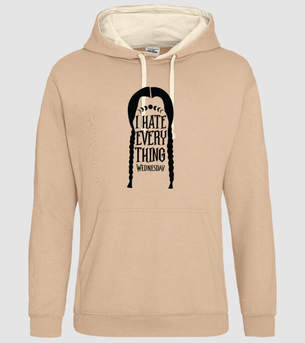 I hate everything model nisipiu pe tricou