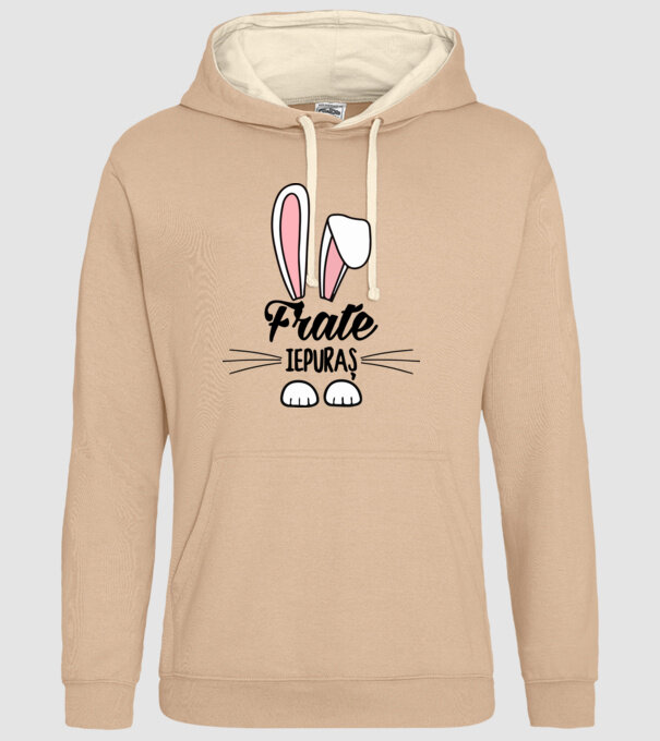 iepuraș frate model nisipiu pe tricou