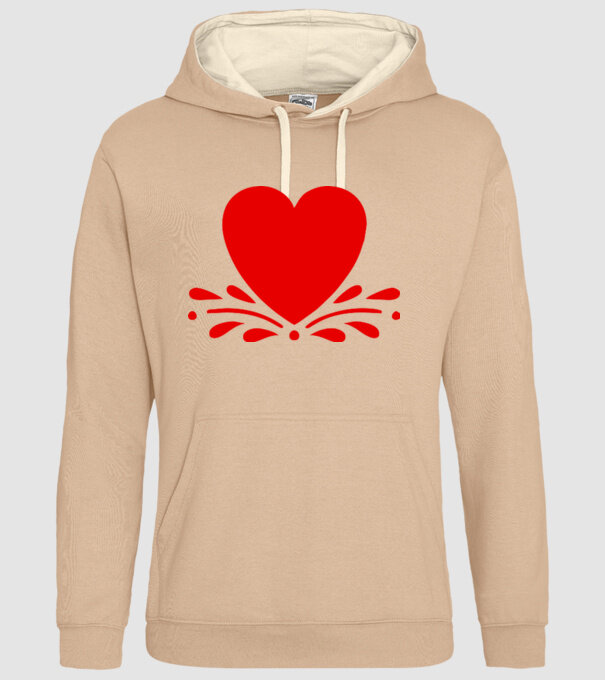 inimă Valentine model nisipiu pe tricou