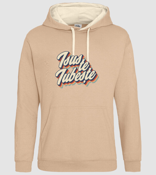 Isus te iubește model nisipiu pe tricou