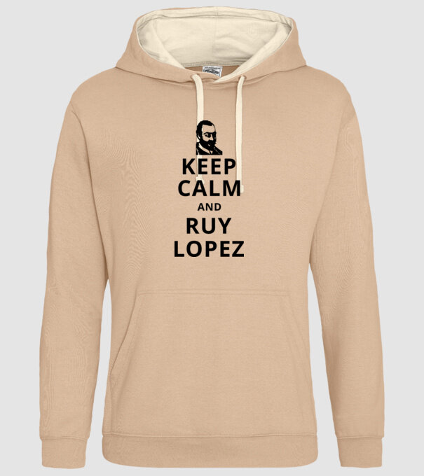 Keep Calm and Ruy Lopez v3 model nisipiu pe tricou