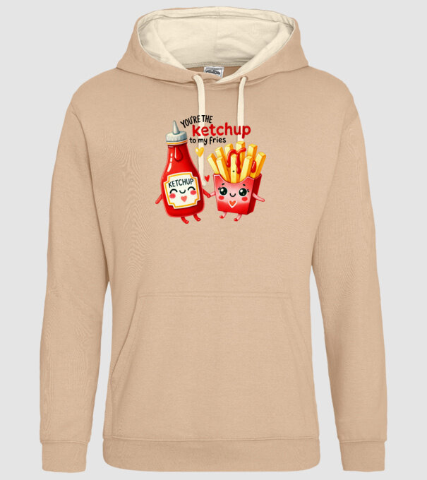 Ketchup to my Fries model nisipiu pe tricou