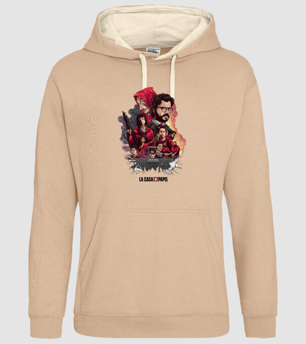 la casa de papel poster theme model nisipiu pe tricou