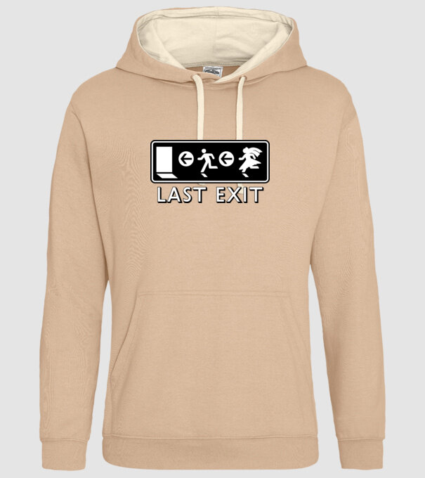 Last Exit model nisipiu pe tricou