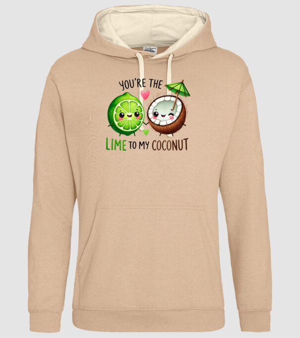 Lime to my Coconut model nisipiu pe tricou