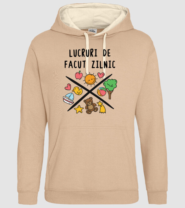 Lucruri de făcut zilnic model nisipiu pe tricou