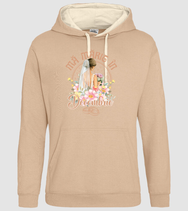 mă mărit - în decembrie model nisipiu pe tricou