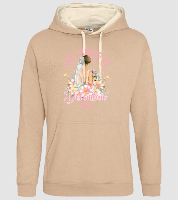mă mărit - în decembrie model nisipiu pe tricou