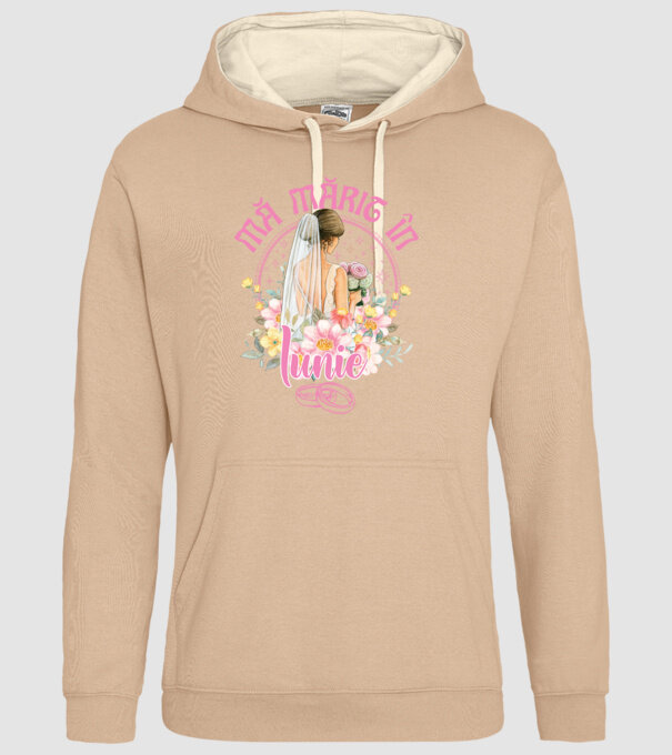 mă mărit - în iunie model nisipiu pe tricou