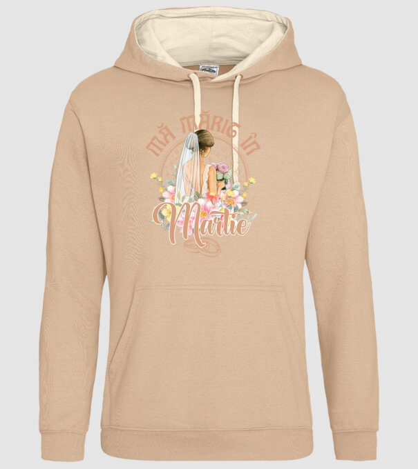 mă mărit - în martie model nisipiu pe tricou