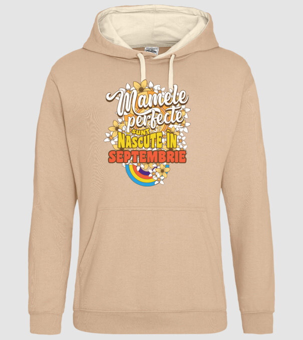 Mamele perfecte sunt născute în septembrie. model nisipiu pe tricou