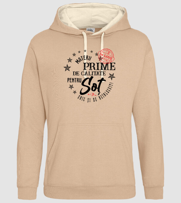 Materii prime de calitate pentru soț model nisipiu pe tricou