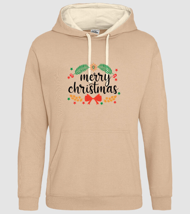 Merry christmas model nisipiu pe tricou