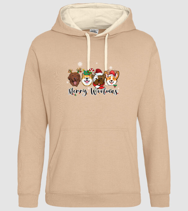 Merry woofmas 2 model nisipiu pe tricou