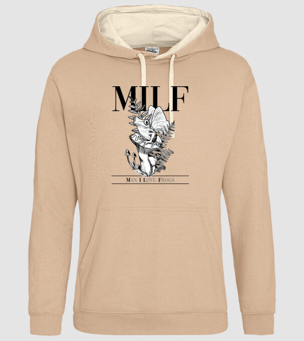 MILF man i love frogs model nisipiu pe tricou