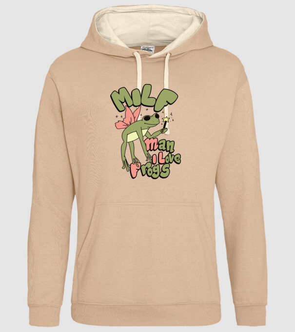 MILF man i love frogs model nisipiu pe tricou