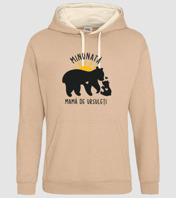 Minunată mamă de ursuleți model nisipiu pe tricou