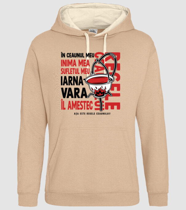 În ceaunul meu - Inima mea - Sufletul meu - Iarna - Vara - Îl amestec - Așa este regele ceaunului! - Regele ceaunului model nisipiu pe tricou