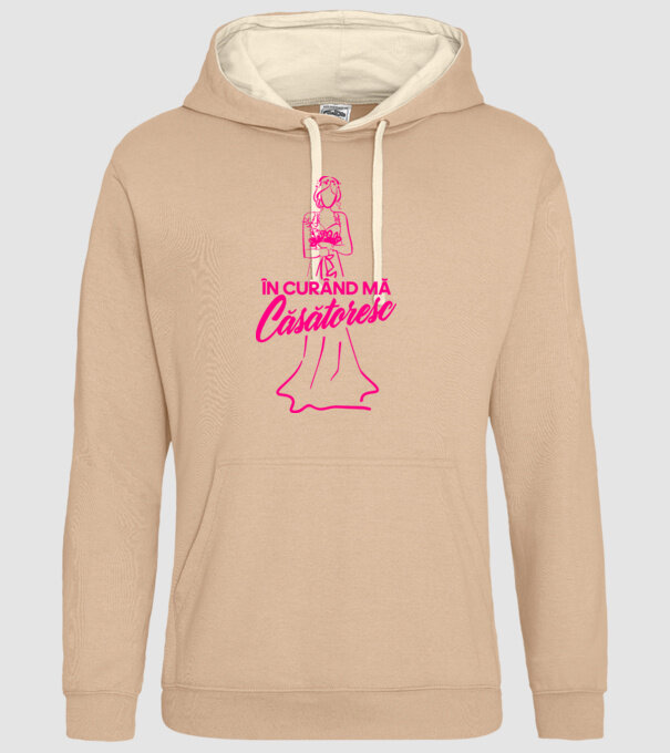 În curând mă căsătoresc model nisipiu pe tricou