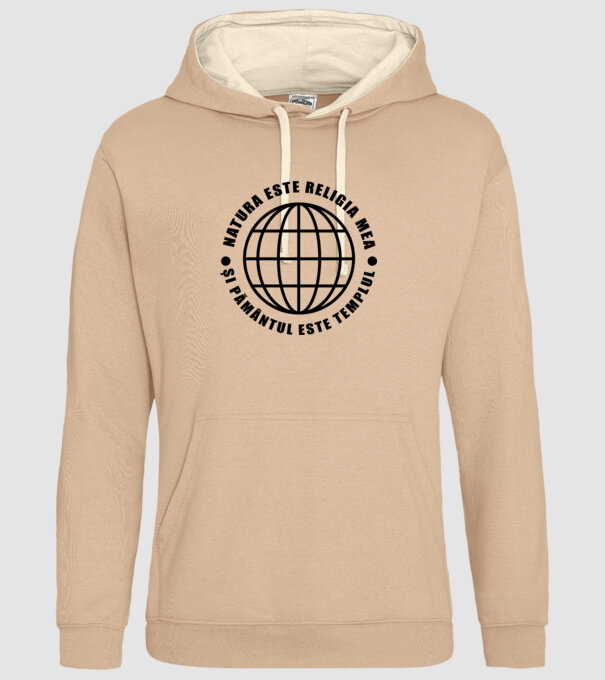Natura este religia mea model nisipiu pe tricou
