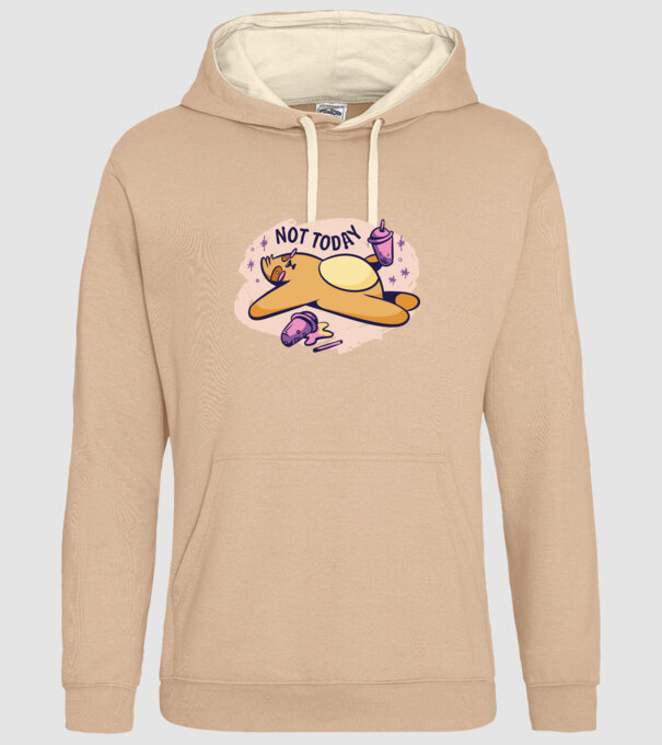 Not today model nisipiu pe tricou