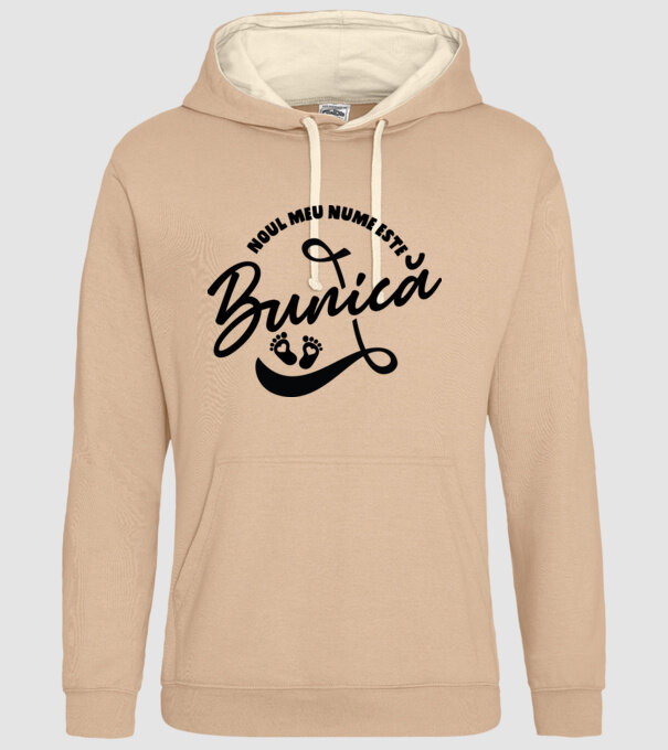 Noul meu nume este Bunică model nisipiu pe tricou