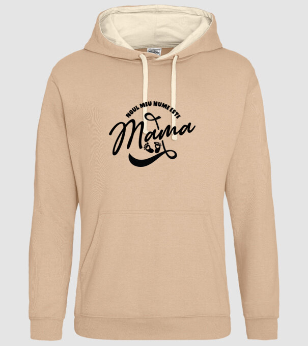 Noul meu nume este Mama model nisipiu pe tricou