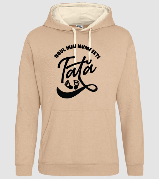 Noul meu nume este Tată model nisipiu pe tricou