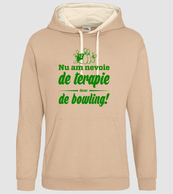nu am nevoie de terapie doar de bowling model nisipiu pe tricou