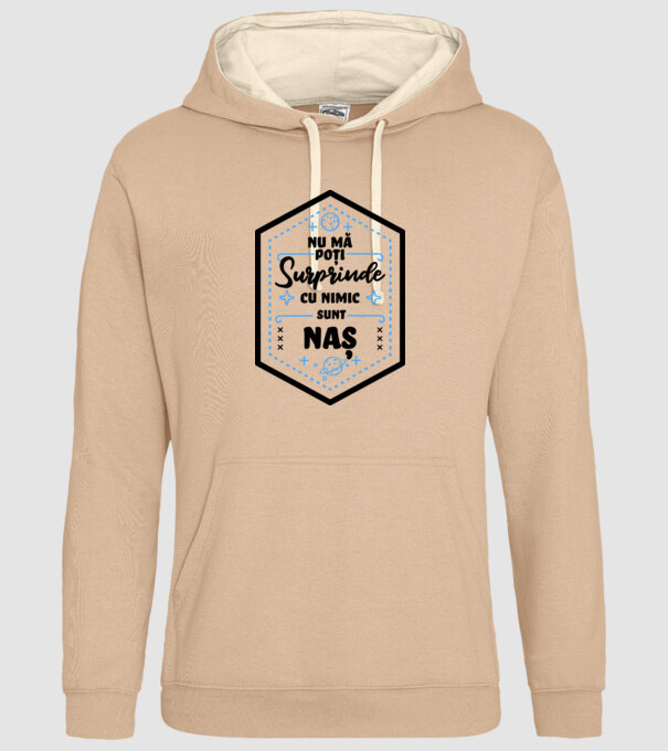 Nu mă poți surprinde cu nimic, sunt naș model nisipiu pe tricou