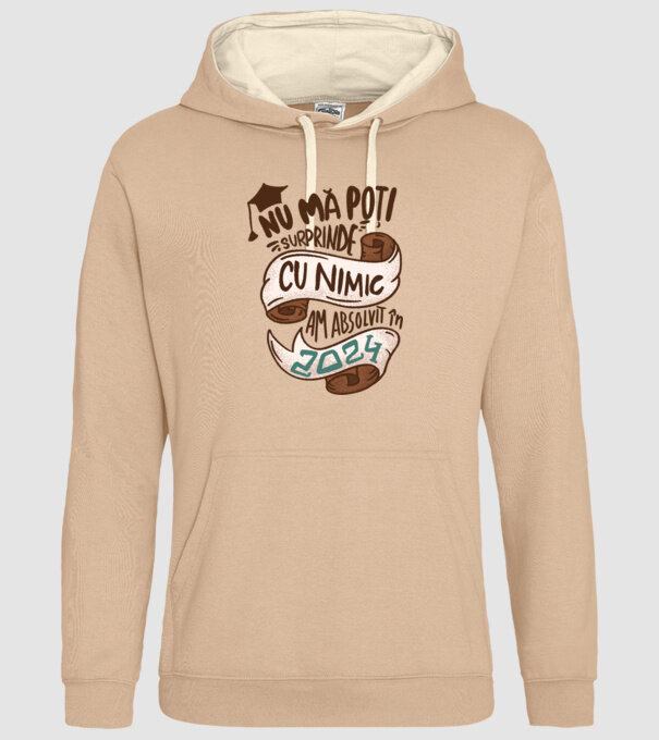 Nu mă poți surprinde cu nimic model nisipiu pe tricou