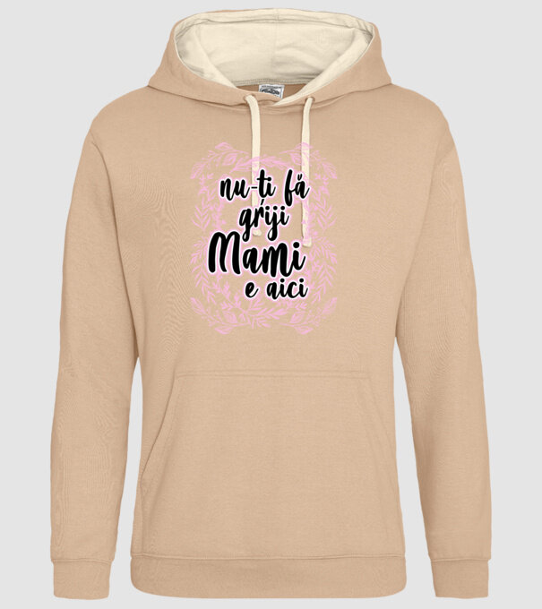 nu-ți fă griji, mami e aici model nisipiu pe tricou