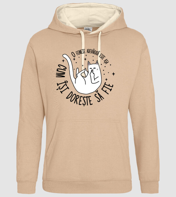 O femeie adevărată este așa cum își dorește să fie model nisipiu pe tricou