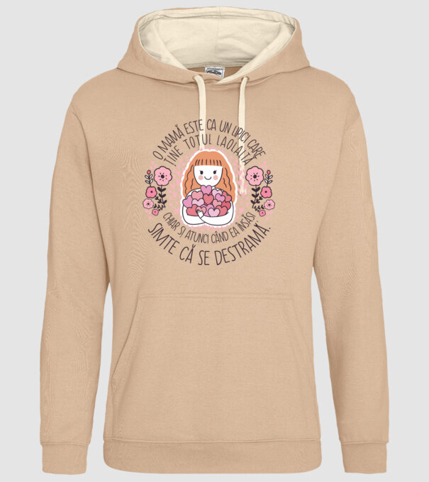 O mamă este ca un lipici care ține totul laolaltă, chiar și atunci când ea însăși simte că se destramă. model nisipiu pe tricou