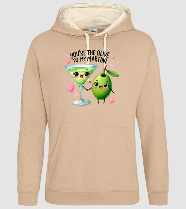 Olive to my Martini model nisipiu pe tricou